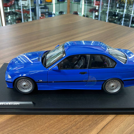 Solido 1/18 Diecast BMW M3 E36 Coupe 1990 Blue - scale model for display