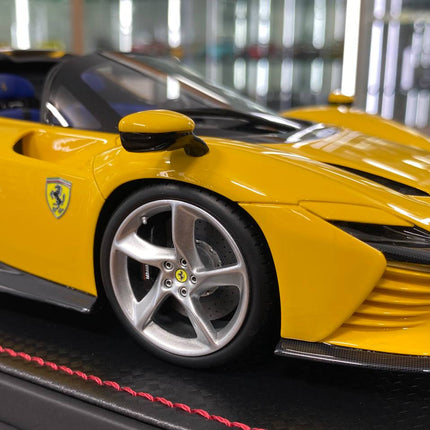 MR Collection Models Ferrari Daytona SP3 2019 1:18 Giallo Modena Resin Model Car - premium collector scale model
