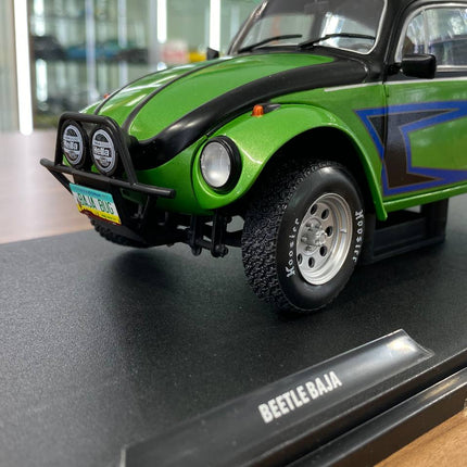 Solido 1/18 Volkswagen Beetle Baja Diecast Model 1976 Green - detailed die-cast style model