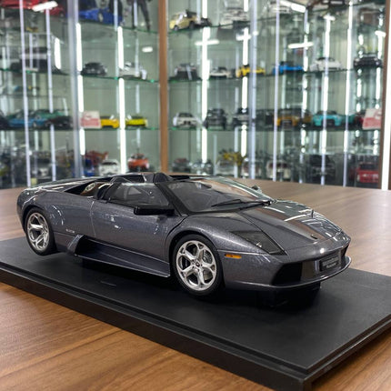 AutoArt Lamborghini Murcielago Roadster Grey 1:18 Diecast Model Car - detailed collector display model