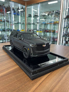 MotorHelix 1:18 Cadillac Escalade Resin Model Matte Black - detailed collector display model