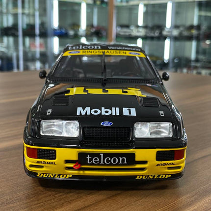 Solido Ford Sierra RS 500 1/18 Diecast Model Partial Opening Black - studio product photo of the scale model