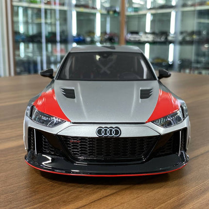 GT Spirit 1:18 Audi RS6 GTO Concept Silver Resin Scale Model Car - studio product photo of the scale model