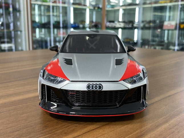 GT Spirit 1:18 Audi RS6 GTO Concept Silver Resin Scale Model Car - studio product photo of the scale model