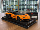 MR Collection Models Lamborghini Aventador Roadster SVJ 1:18 Arancio Atlas 63 Livery - detailed collector display model