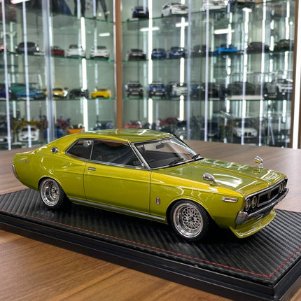 Ignition Model Nissan Laurel SGX (C130) 1:18 Resin Diecast Model Car Green - detailed collector display model