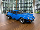 Minichamps 1/12 Porsche 911 Turbo 1977 Mexico Blue Diecast Model - detailed collector display model