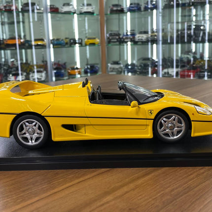 KK Scale Ferrari F50 1:18 Yellow Diecast Model Car - collectible scale model car