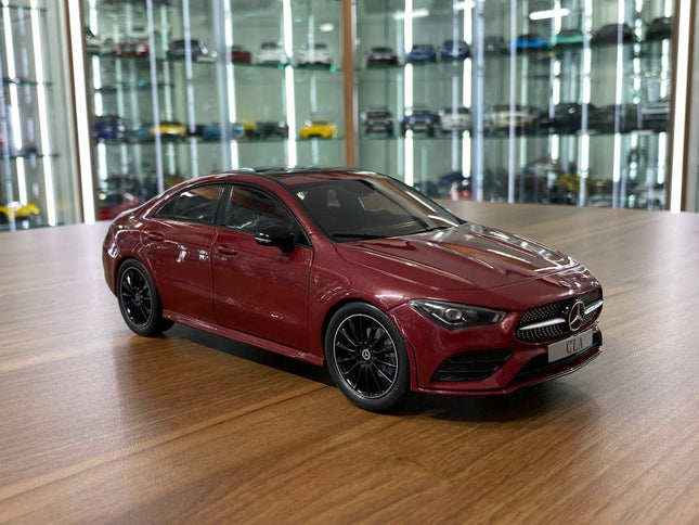 Solido 1/18 Mercedes-Benz CLA C118 AMG Line 2019 Rouge Patagonie Maroon Diecast - detailed collector display model