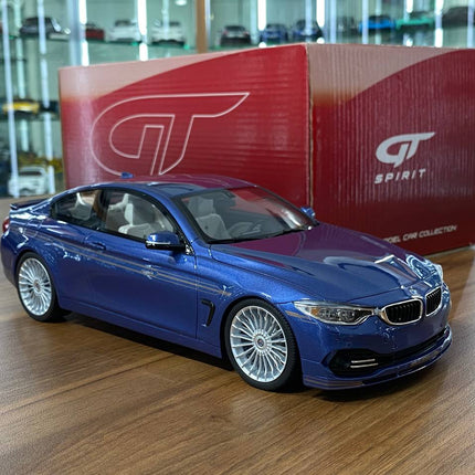 GT Spirit 1:18 BMW Alpina B4 Blue Resin Model Car - detailed collector display model