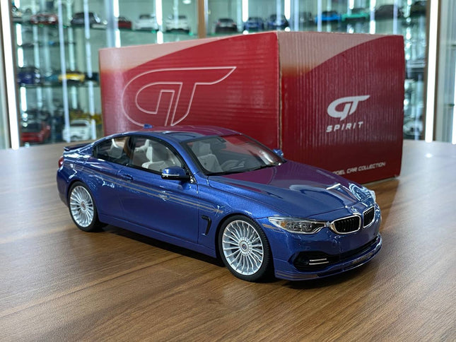 GT Spirit 1:18 BMW Alpina B4 Blue Resin Model Car - detailed collector display model