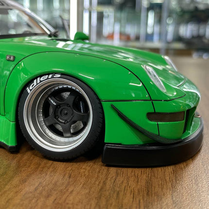 AutoArt Porsche RWB 993 Green 1:18 Diecast Model Car - detailed die-cast style model