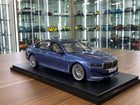 GT Spirit 1:18 BMW Alpina B7 Saloon Blue Resin Model - detailed collector display model