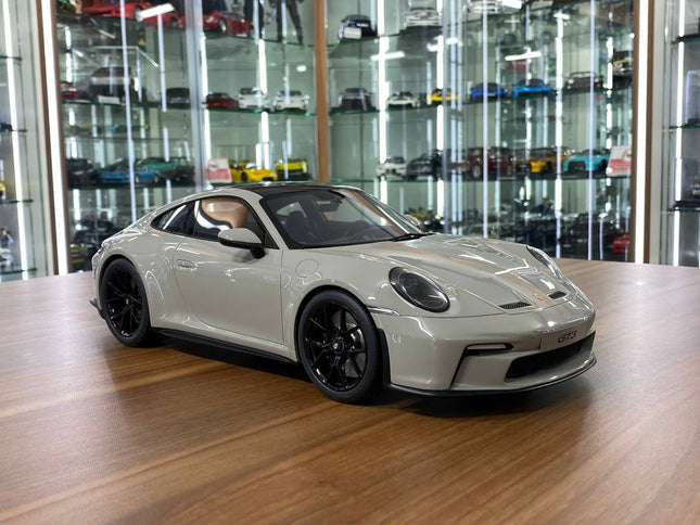 GT Spirit 1/12 Resin Porsche 911 992 GT3 Touring Grey Limited Edition - detailed collector display model