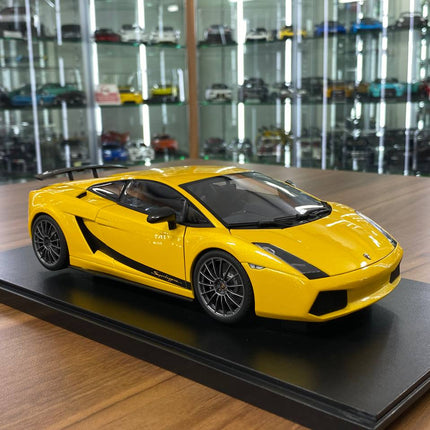 AutoArt Lamborghini Gallardo Superleggera Metallic Yellow 1:18 Diecast Model Car - detailed collector display model