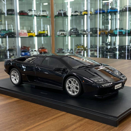 AutoArt Lamborghini Diablo 6.0 Metallic Black 1:18 Diecast Model Car - detailed collector display model