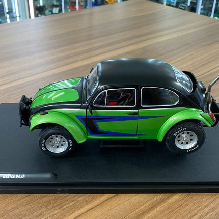 Solido 1/18 Volkswagen Beetle Baja Diecast Model 1976 Green - fine detailed model replica