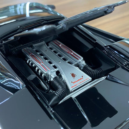 AutoArt Lamborghini Diablo Roadster Gloss Black 1:18 Diecast Model Car - scale model for display