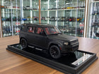 MotorHelix Land Rover Defender 110 1:18 Resin Model Matt Black - detailed collector display model