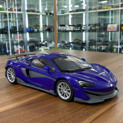 1/18 Diecast McLaren 600LT Coupe Purple Solido Miniature Model Car - detailed collector display model