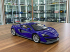 1/18 Diecast McLaren 600LT Coupe Purple Solido Miniature Model Car - detailed collector display model