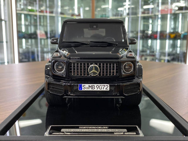 MotorHelix 1:18 Resin Mercedes-Benz AMG G63 Bitcoin Black - studio product photo of the scale model