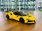 Bburago Ferrari SF90 XX Stradale 1:18 Yellow Diecast Model Car - detailed collector display model