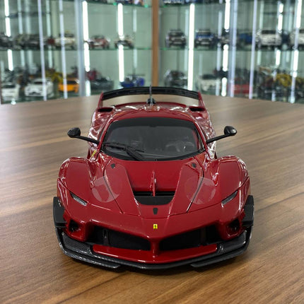 Bburago Ferrari FXX-K EVO 1/18 Red Diecast Model Car - studio product photo of the scale model