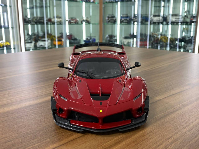 Bburago Ferrari FXX-K EVO 1/18 Red Diecast Model Car - studio product photo of the scale model