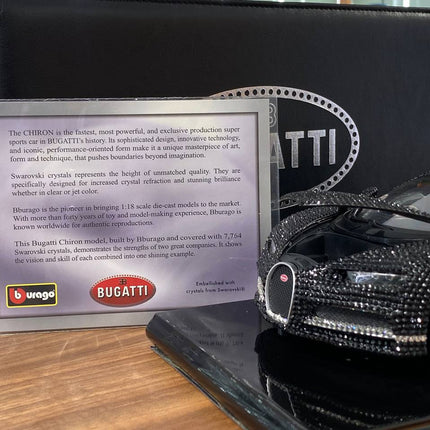 Bugatti Chiron 2016 1:18 Crystal Version Diecast Model Car | Bburago - showroom-quality model replica
