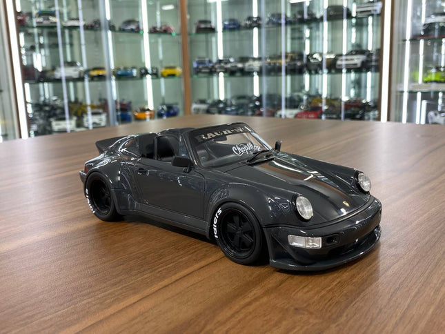 GT Spirit Porsche Speedster RWB 1:18 Yabai Gray Resin Model - detailed collector display model