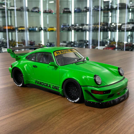 Solido 1/18 Diecast Porsche 964 RWB - PANDORA ONE 2011 Green - detailed collector display model