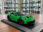 Minichamps 1:18 Porsche 911 GT3 RS 2023 Diecast Model Green - detailed collector display model
