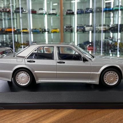 Minichamps 1:18 Mercedes-Benz 190E 2.5-16 EVO I 1989 Silver - collectible scale model car
