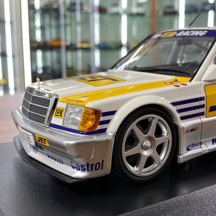 Minichamps Mercedes-Benz 190E Evo 1 1:18 Diecast Model MS-JET-Racing DTM 1990 - collector edition scale model