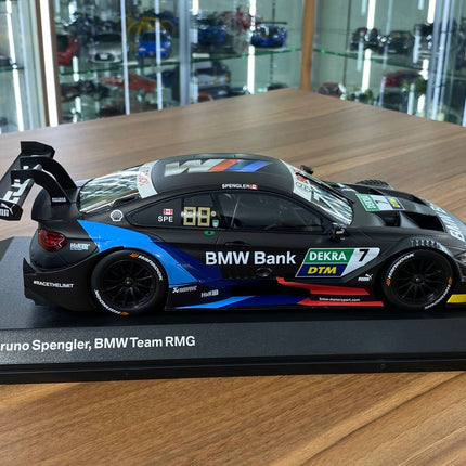 Minichamps 1:18 BMW M4 DTM 2019 #7 B. Spengler Matte Black Diecast Model - collectible scale model car