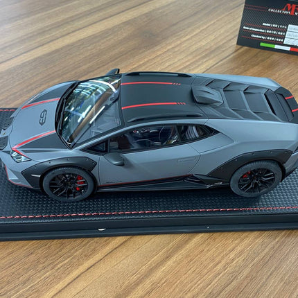 MR Collection 1/18 Lamborghini Huracan Sterrato Resin Model Grigio Vulcano - collector edition scale model