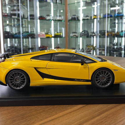 AutoArt Lamborghini Gallardo Superleggera Metallic Yellow 1:18 Diecast Model Car - showroom-quality model replica