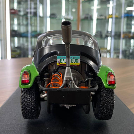 Solido 1/18 Volkswagen Beetle Baja Diecast Model 1976 Green - scale model for display