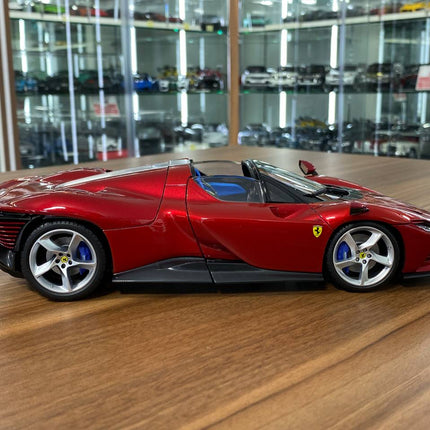 Bburago Ferrari Daytona SP3 1/18 Diecast Full Opening Glossy Red - collectible scale model car