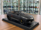 MR Collection Models Lamborghini URUS #63 1/18 Resin Matt Black - detailed collector display model