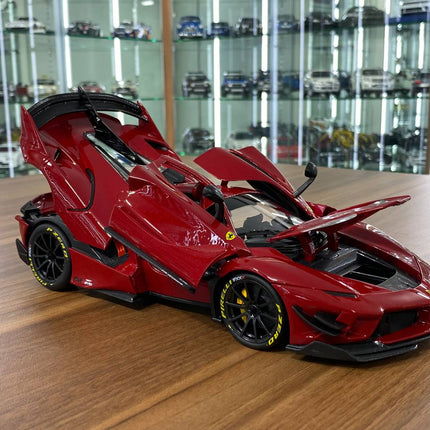 Bburago Ferrari FXX-K EVO 1/18 Red Diecast Model Car - showroom-quality model replica