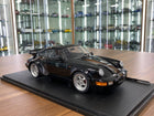 Solido Porsche 964 Turbo 1/18 Diecast Model Car Black 1990 - detailed collector display model