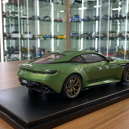 GT Spirit Aston Martin DB12 1:18 Green Resin Model Car - fine detailed model replica
