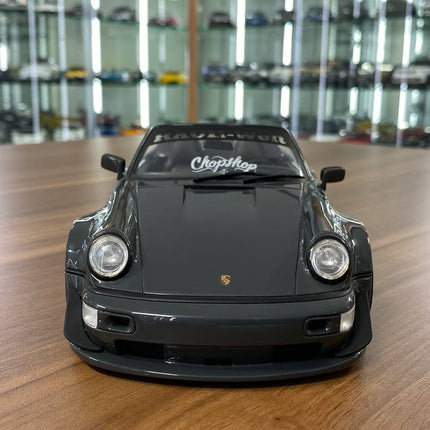 GT Spirit Porsche Speedster RWB 1:18 Yabai Gray Resin Model - studio product photo of the scale model