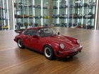 Solido Porsche 911 (930) Carrera 3.2 1984 1:18 Maroon Diecast Model Car - detailed collector display model