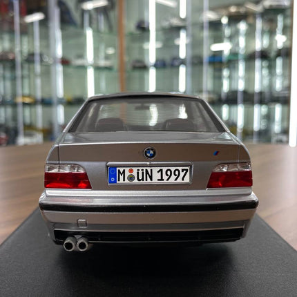 Solido BMW M3 E36 Coupe 1990 1:18 Diecast Model Car Artic Silver - premium collector scale model