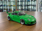AutoArt Porsche RWB 993 Green 1:18 Diecast Model Car - detailed collector display model