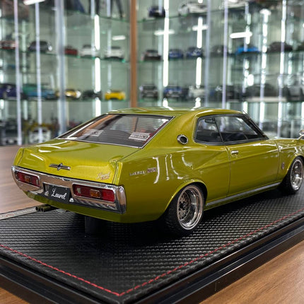 Ignition Model Nissan Laurel SGX (C130) 1:18 Resin Diecast Model Car Green - fine detailed model replica