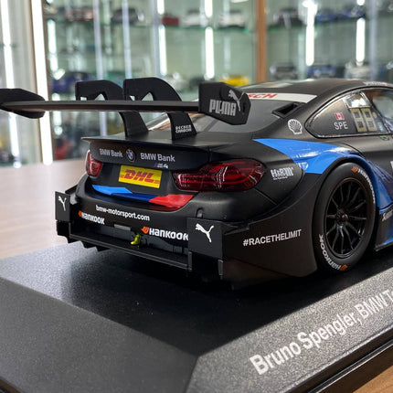 Minichamps 1:18 BMW M4 DTM 2019 #7 B. Spengler Matte Black Diecast Model - fine detailed model replica